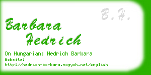 barbara hedrich business card